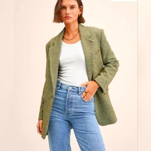 NWOT Mango Houndstooth Blazer